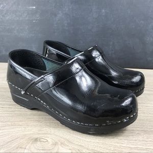 Sanita Patent Leather Clogs